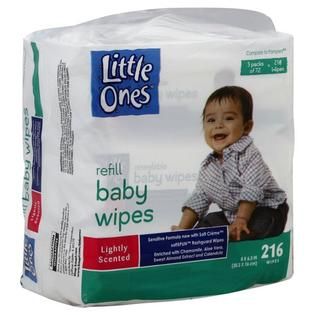 Little Ones  Refill Baby Wipes, Lightly Scented, 216 wipes