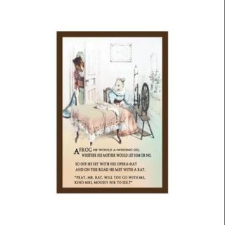 Mrs. Mouse Spinning Wool Print (Unframed Paper Poster Giclee 20x29)