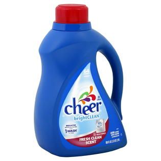 Cheer BrightClean HE Detergent, 2X Ultra, Fresh Clean Scent, 100 fl oz