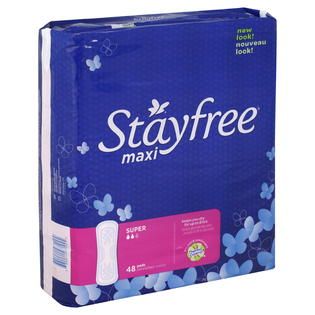 Stayfree  Maxi Pads, Super, 48 pads