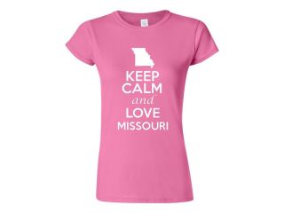 Junior Keep Calm and Love Mississippi T Shirt Tee