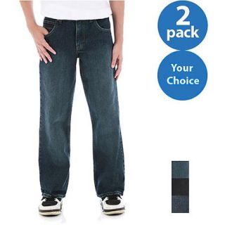 Wrangler Boys' Classic Boot Cut Jeans, 2 Pack
