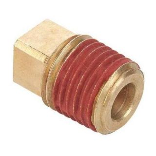 PARKER VS211P 2 Square Head Plug, Brass, 1/8 In., Pipe