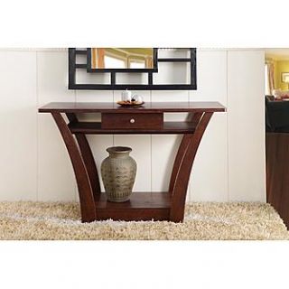 Furniture of America Olesca Dark Walnut Sofa Table with Drawer   Home
