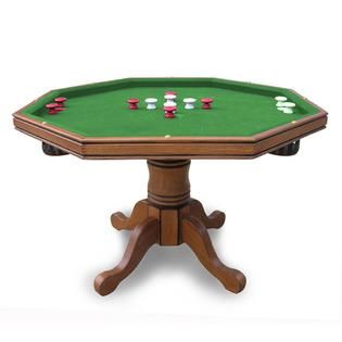 Hathaway™  Kingston Dark Oak 3 IN 1 Poker Table