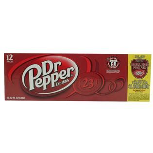 Dr Pepper 12 Fluid Ounce Cans Fridge Mate 12 Pack   Food & Grocery