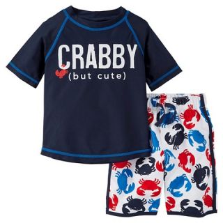 Just One You™ Made by Carters® Boys Crab Rash Guard Swimsuit Set
