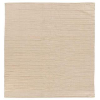 Home Decorators Collection Ribbed Cotton Beige 6 ft. Square Area Rug 0467140420