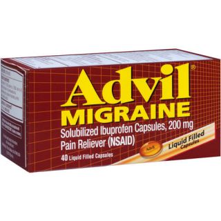 Advil Migraine Pain Reliever (Ibuprofen) 200 mg 40 count