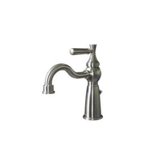 Belle Foret Artistry Single Hole 1 Handle Bathroom Faucet in Satin Nickel SN WHRO218WH