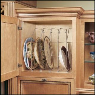 Rev A Shelf Single 18 in. H x 1 in. W x 20 in. D Bakeware and Tray Divider in Chrome 597 18CR 52