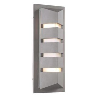 PLC Lighting 2 Light Outdoor Bronze Wall Sconce with Frost Glass CLI HD16613BZ