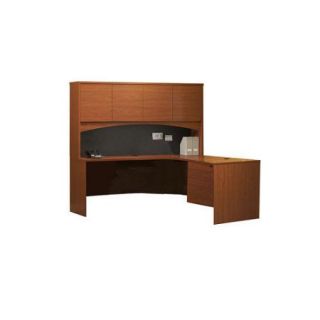 Mayline Group Brighton Series L Shape Exec/Comp Desk with Hutch