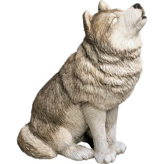 Sandicast Mid Size Howling Wolf Sculpture