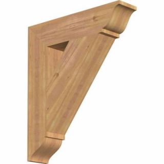 Ekena Millwork 5.5 in. x 30 in. x 26 in. Western Red Cedar Traditional Smooth Bracket BKT06X26X30TRA01SWR