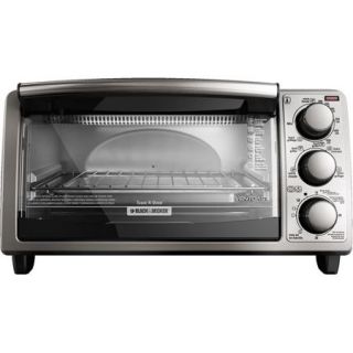 Black & Decker 4 Slice Toaster Oven, Silver