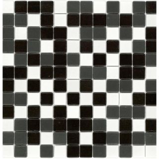 Elida Ceramica 12 1/2 x 12 1/2 Recycled Mosaic Panda Glass Wall Tile