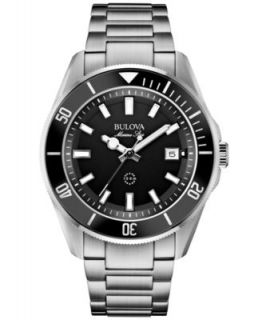 Bulova Watch, Mens Marine Star Stainless Steel Bracelet 44mm 98B177
