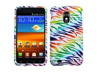 Colorful Zebra Phone Protector Faceplate Cover For SAMSUNG D710(Epic 4G Touch) , R760(Galaxy S II)