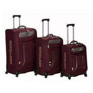 Rockland 3Pc Navigator Spinner Luggage   Burgundy