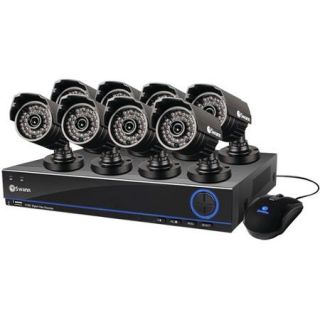 Swann Indoor/Outdoor SWDVK 832008S US 3200 8 Channel 960H DVR with 500GB HDD and 700 TVL Camera Kit, 8 Pack