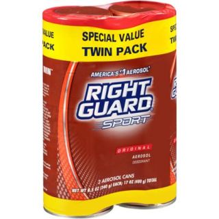 Right Guard Sport Original Aerosol Deodorant, 8.5 oz, 2 count