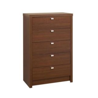 Prepac Series 9 30 1/2 in. x 45 3/4 in. 5 Drawer Chest in Warm Cherry LDBR 0550 1