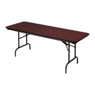 ICEBERG 55234 Folding Table, 96"Wx30"D, Mahogany
