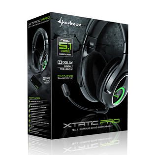 Sharkoon X Tatic Pro Real 5 1 Gaming Headset for Xbox 360 PS3 PC BLK