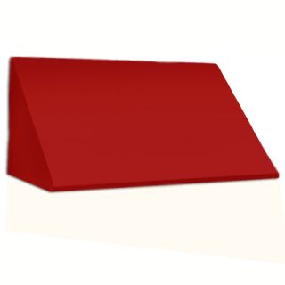 Awntech 484.5 in Wide x 48 in Projection Red Solid Slope Window/Door Awning