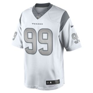 NFL Houston Texans (J.J. Watt) Nike Platinum Mens Football Jersey
