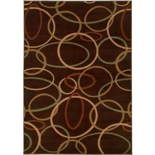 LR Resources Contemporary Brown Rug Runner 1 ft. 10 in. x 7 ft. 1 in. Plush Indoor Area Rug LR80909 BW28