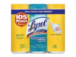 Lysol Disinfecting Wipes Value Pack
Lemon and Lime Blossom and Ocean Fresh, 105 Count