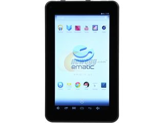 Refurbished Ematic EGQ307YW ARM Quad Core Processor 1 GB Memory 8 GB 7.0" Touchscreen Tablet PC Android 4.2 (Jelly Bean)