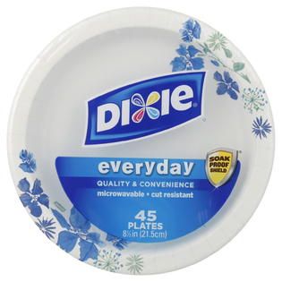 Dixie Plates, Everyday, 8 1/2 in., 45 plates   Food & Grocery   Paper