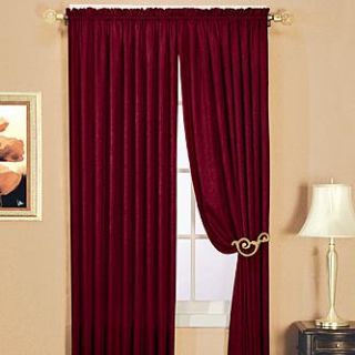 Essential Home Luxury Crushed Faux Silk Panel   Burgundy   Home   Home