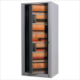 Mayline ARC Rotary 7 Tier Starter File Cabinet Graphite