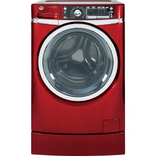 GE 4.8 cu ft High Efficiency Front Load Washer with Steam Cycle (Ruby Red) ENERGY STAR