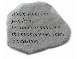 Kay Berry  Inc. 69820 When Someone You Love Becomes A Memory   Memorial   15.5 Inches x 12.5 Inches