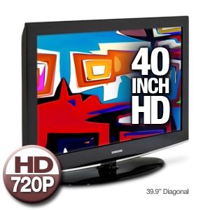 Samsung LN40A450 40 Widescreen LCD HDTV   720, 1366x768, 100001 Dynamic, 6ms, 3x HDMI, Refurbished
