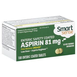Smart Sense Aspirin, 81 mg, Enteric