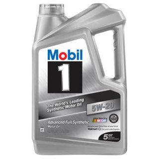 Mobil 1 5W 20 Full Synthetic Motor Oil, 5 qt.