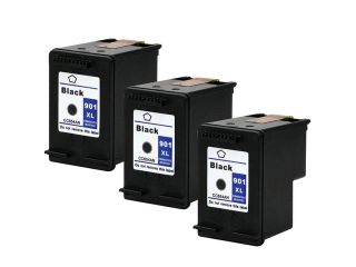 SL 3 Pk HP 901 XL Black Ink Cartridge For Officejet G510n J4640 J4680 4500 Printer