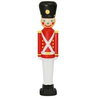General Foam Plastics Light Up Toy Soldier With Black Hat, 33 in