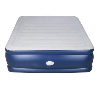 Airtek Raised Flocked Queen size Air Bed With Built in Pump