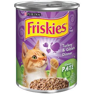 Friskies Classic Pate Turkey & Giblets Dinner Cat Food   Pet Supplies