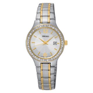 Seiko Womens SUR752 Stainless Steel Two Tone Watch   17463337