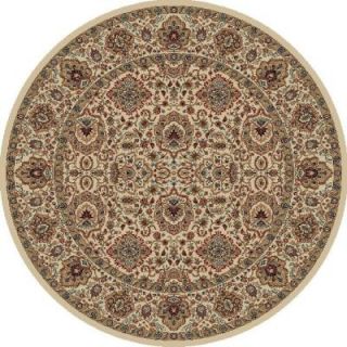 Concord Global Trading Verona Rajput Ivory 5 ft. 3 in. x 5 ft. 3 in. Round Area Rug 90620