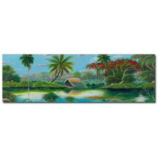 Trademark Fine Art 10 in. x 32 in. Paisage Tropical Canvas At MA129 C1032GG