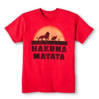 Mens Hakuna Matata T Shirt Red